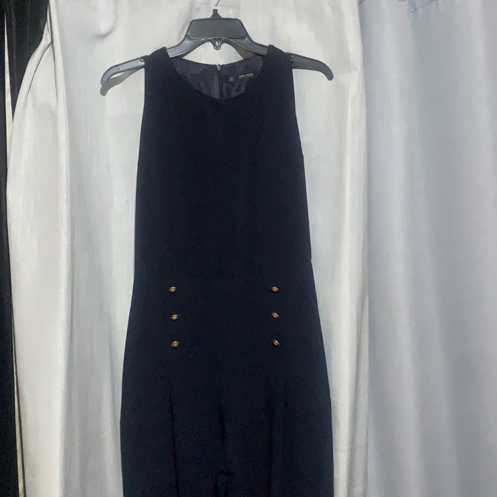 Zara Basic Navy Jumpsuit - image 1